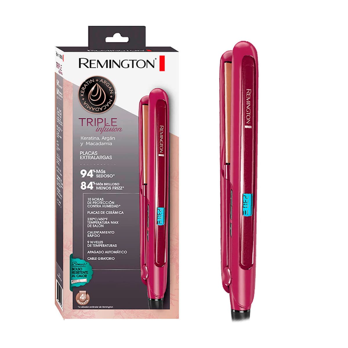 Plancha Remington Triple Infusión