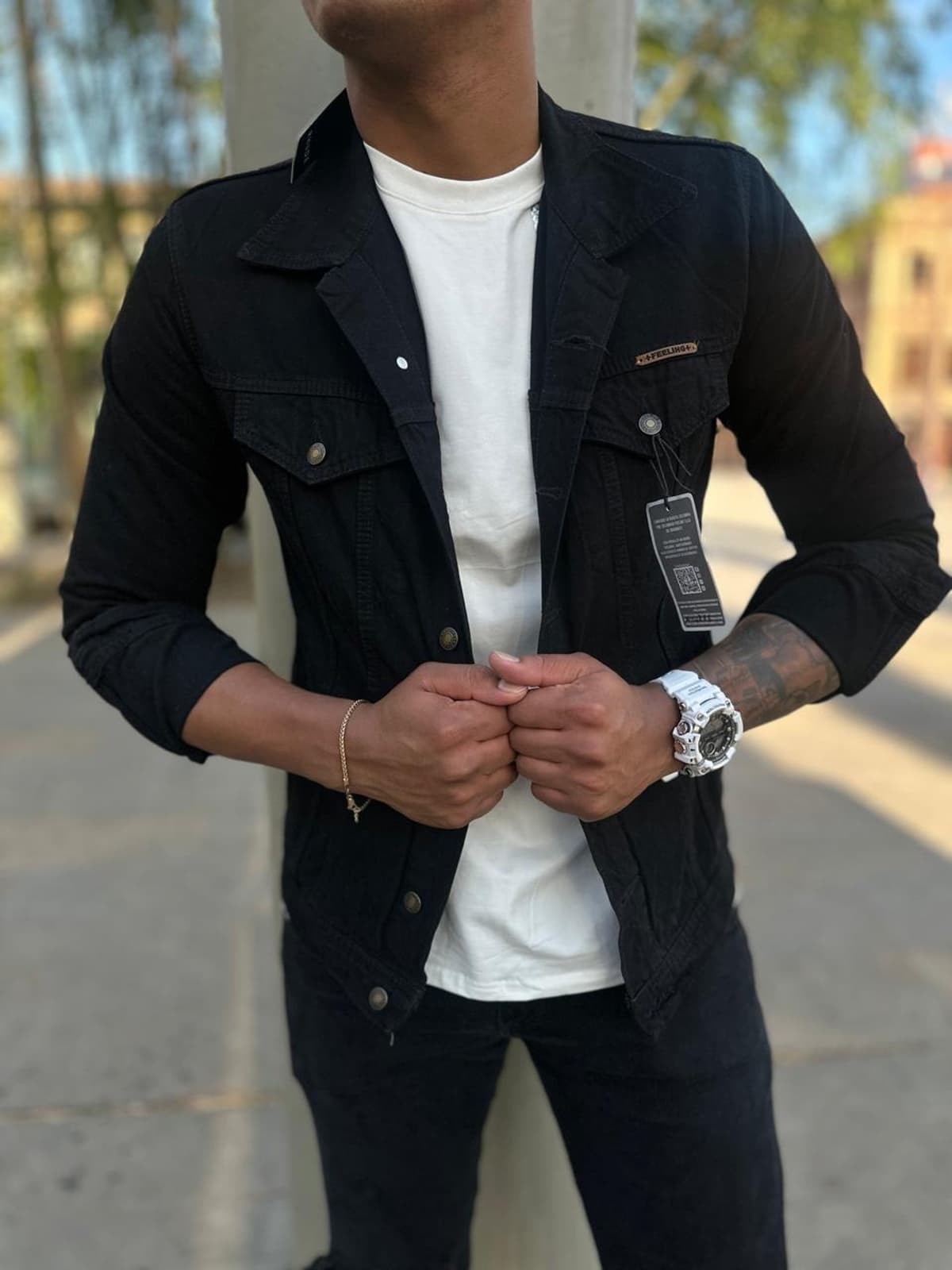 CHAQUETAS DE HOMBRE EN TELA JEANS 1.1