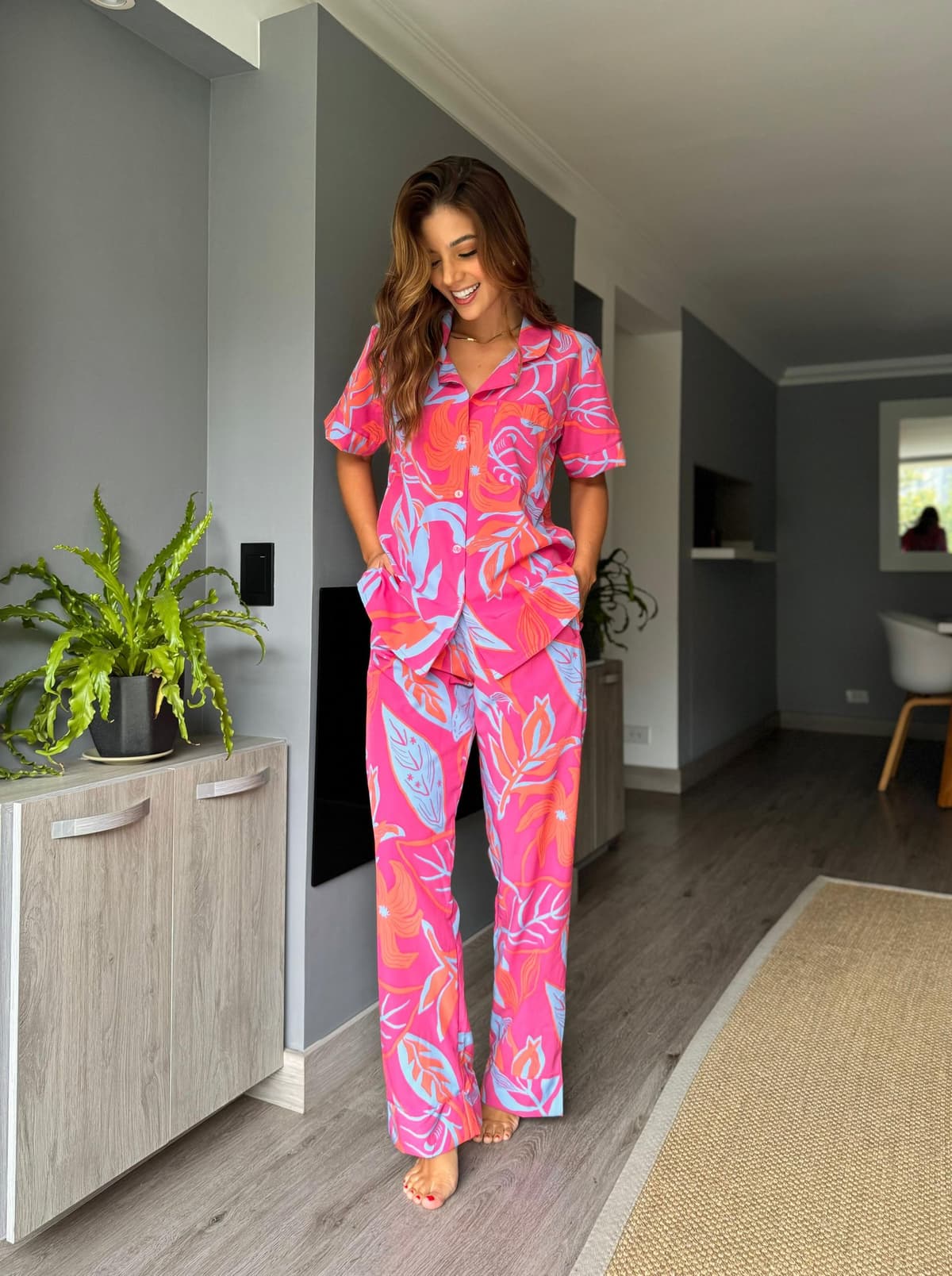 Conjunto camisa y pantalón largo
