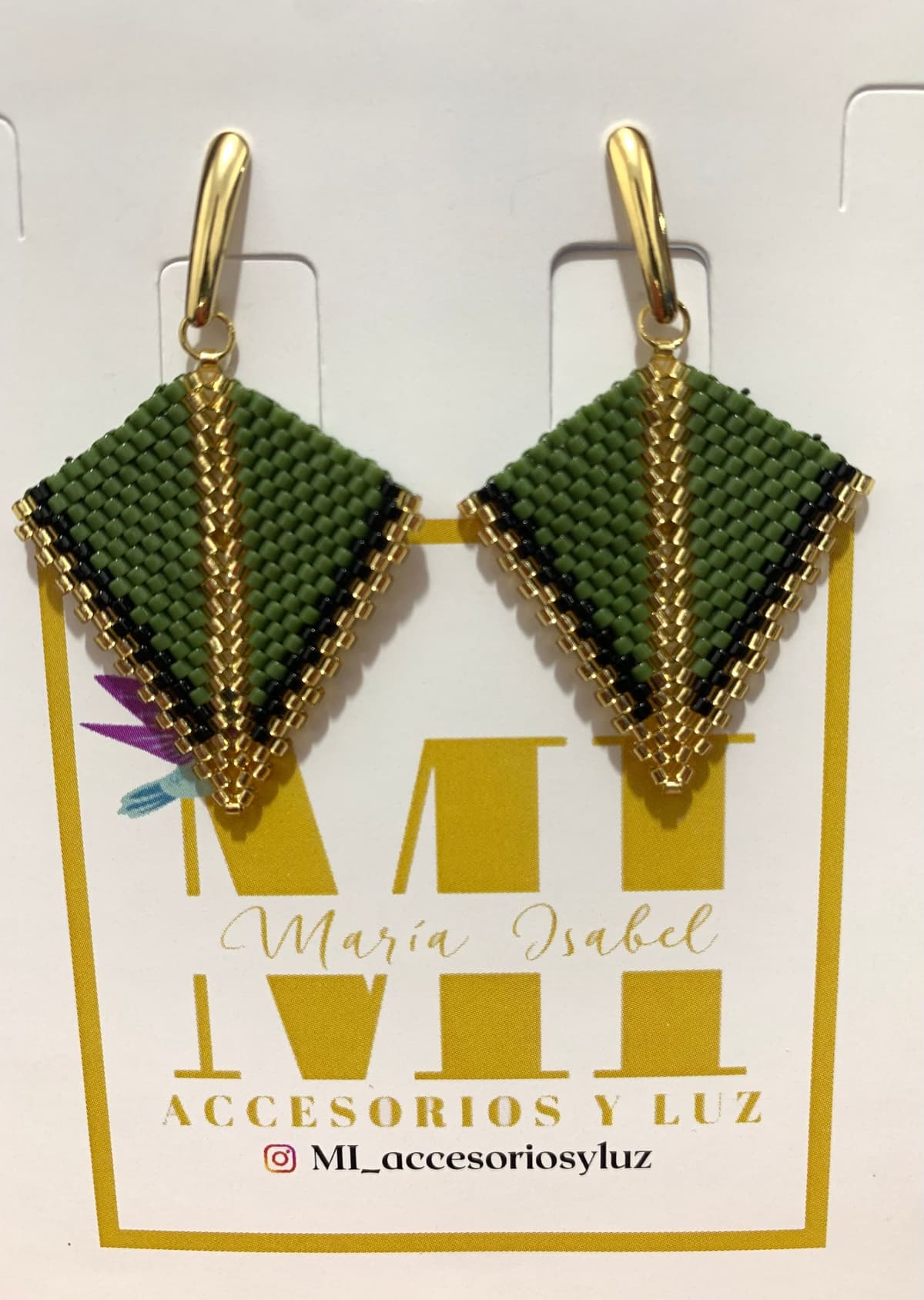 Aretes triangulos verdes
