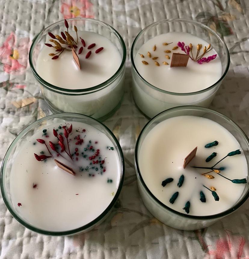 Velas base vidrio