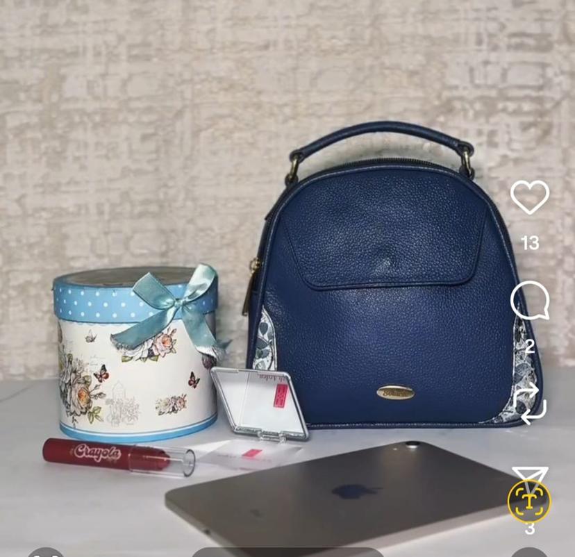 Bolso dama cuero 